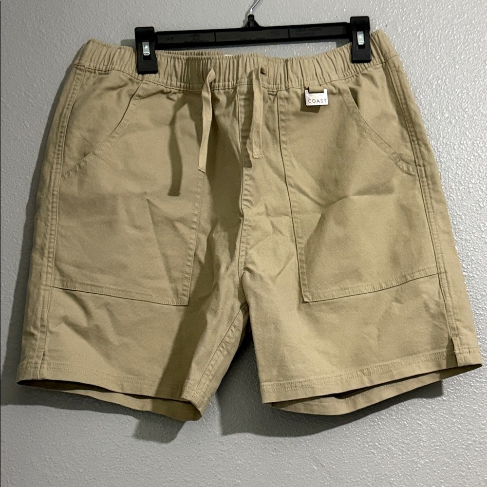 Coast Clothing Biarritz Canvas shorts with Drawstring in Khaki